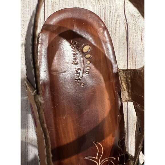 Spring Step Belladonna Colorful Leather Flower Wedge Sandals EU41 Fits US9.5/10 - Picture 2 of 12